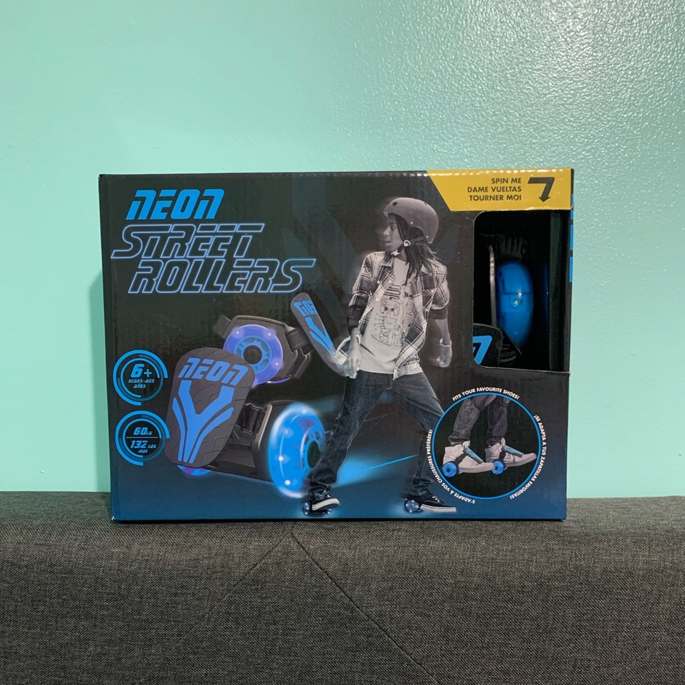 Blue Neon Street Rollers